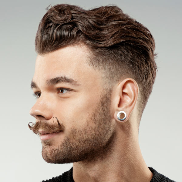 men's wavy undercut